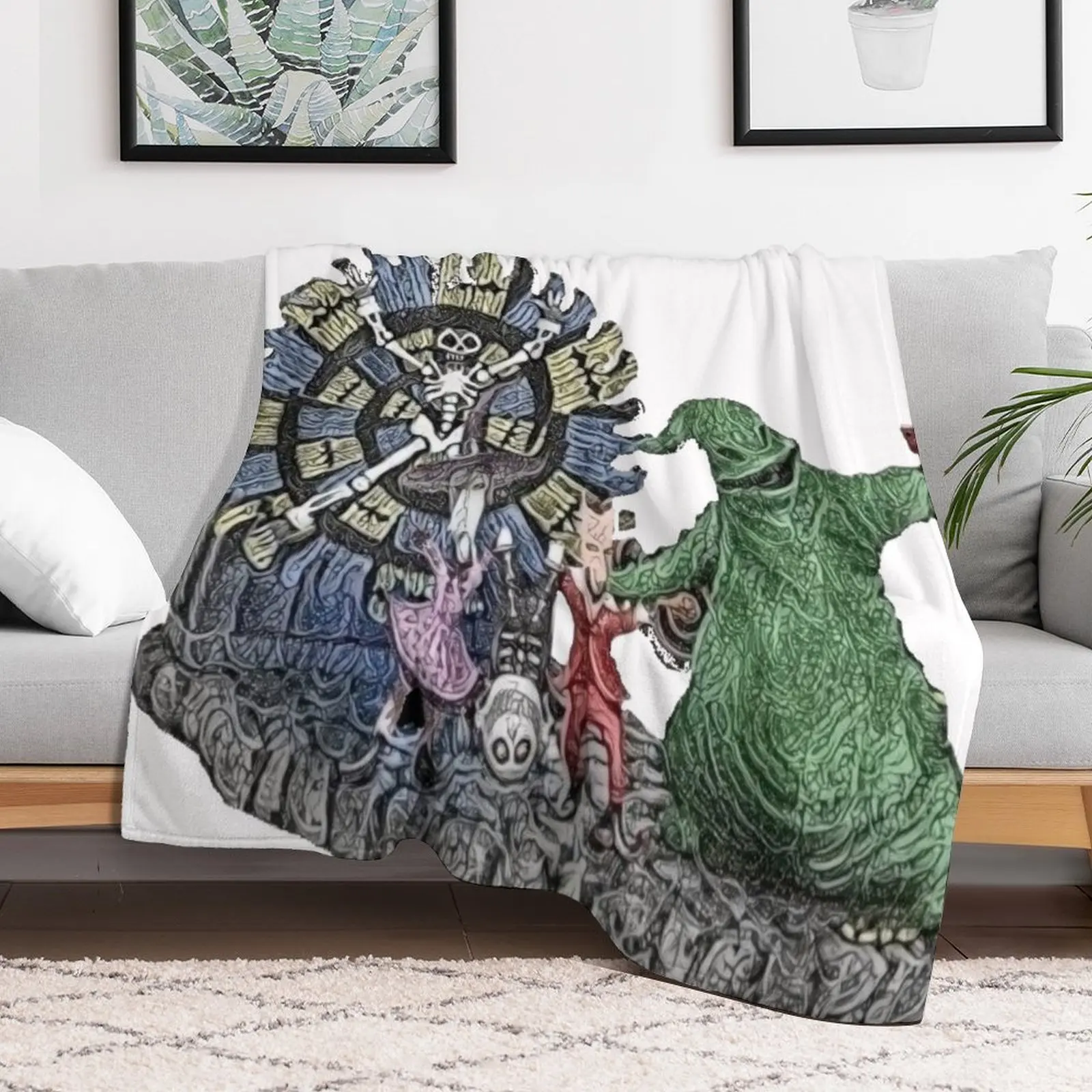 Одеяло oogie boogie для зимы роскошное