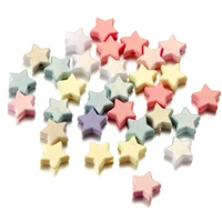 50100pcs 11mm acrylic star spacer loose beads for diy bracelet necklace jewelry making findings accessories supplies