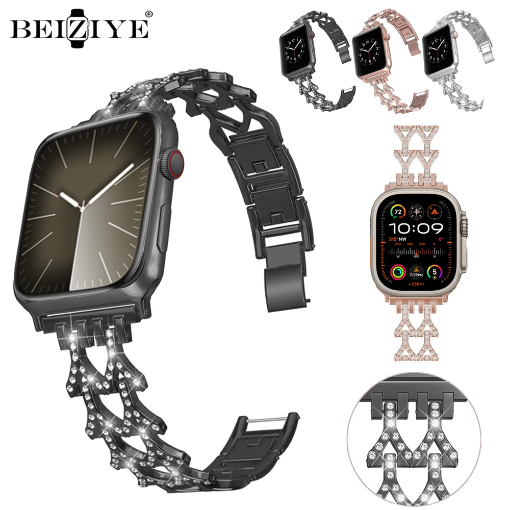 

Браслет из нержавеющей стали для Apple Watch Band Ultra 2 49 мм 41 мм 45 мм 38 мм 42 мм 40 мм 44 мм