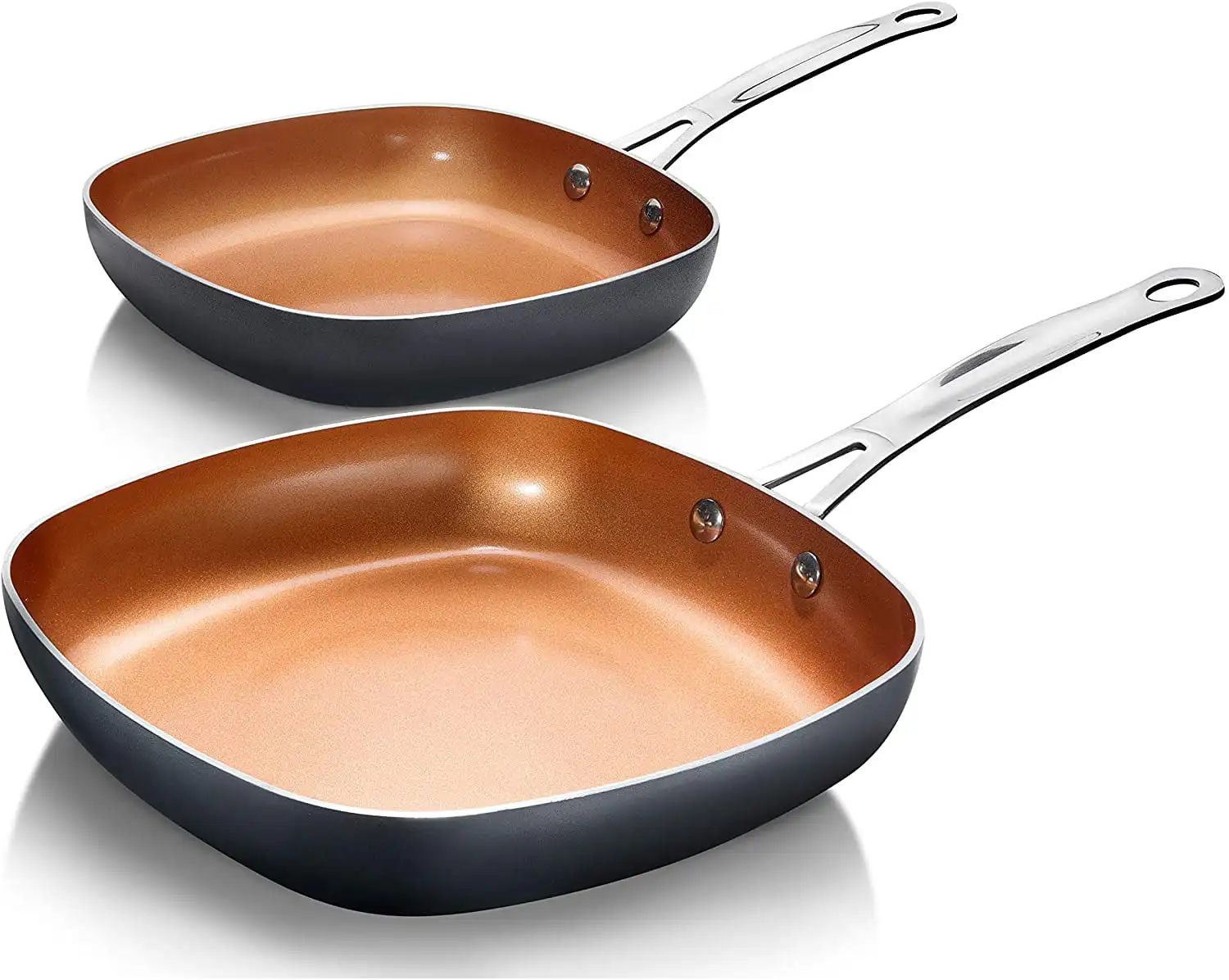 

Diamond Nonstick 8.5 inch & 9.5 inch Square Fry Pan Set