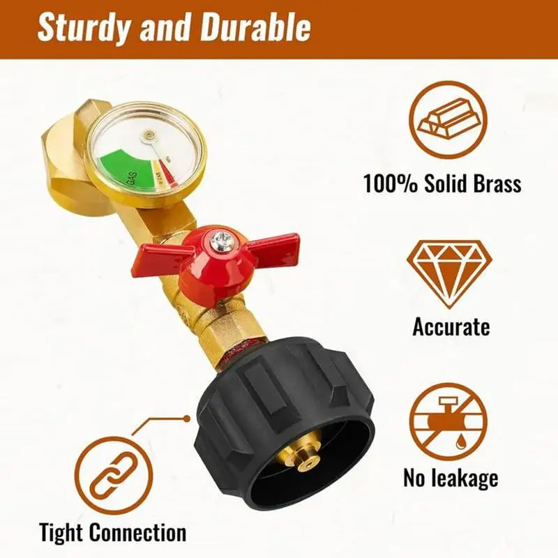 Адаптер для заправки пропана твердый латунный локоть адаптер давления
