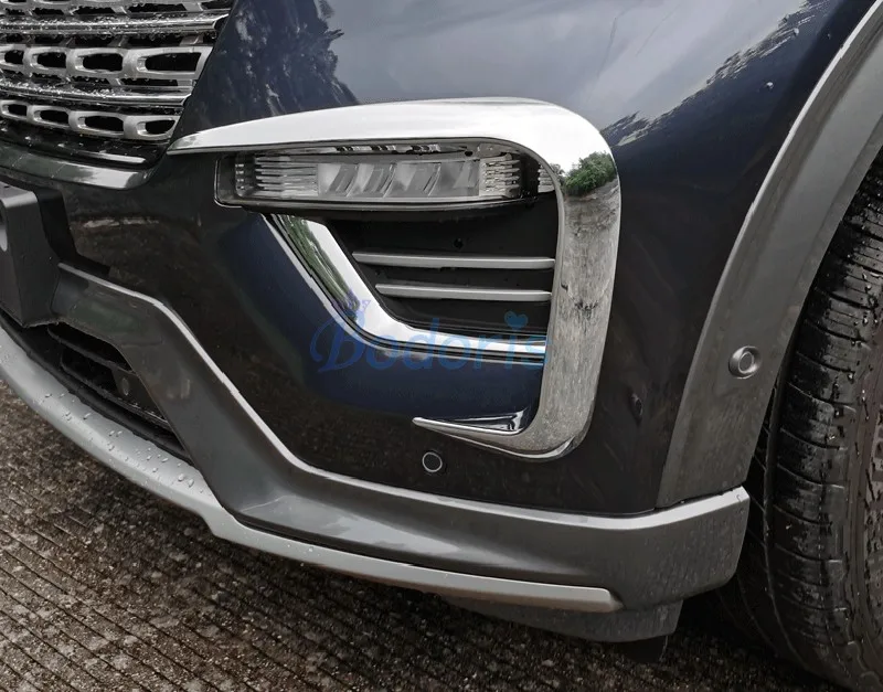 

Front Fog Light Lamp Cover Trim Foglight Bumper Garnish Molding Ring For Ford Edge 2015-2020 Auto Styling Accessories