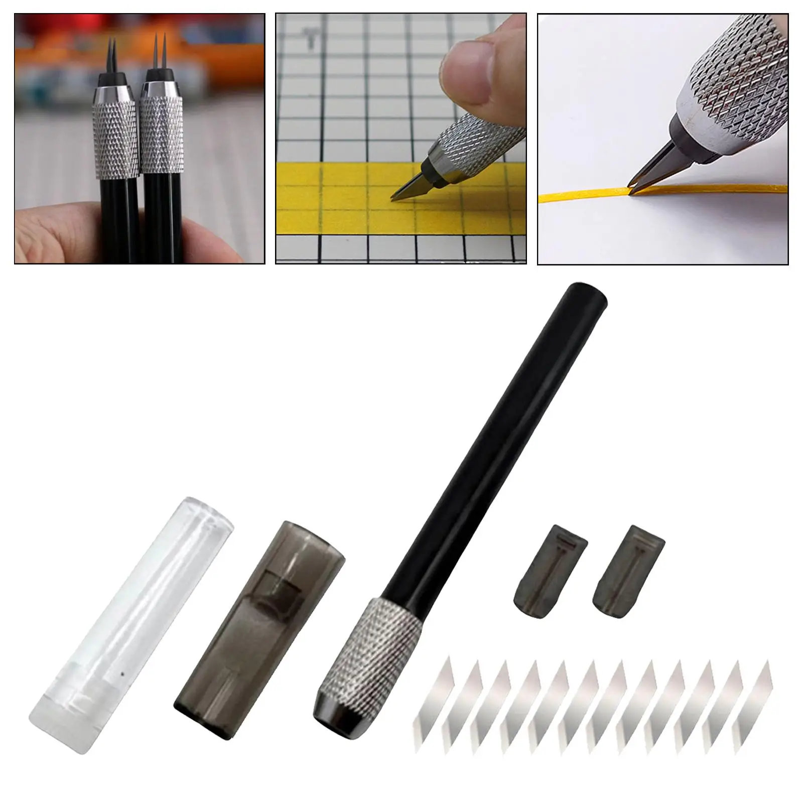 

Durable Modeling Scriber Rubber Stamp Non Slip Portable Thin Pen Carving for Model