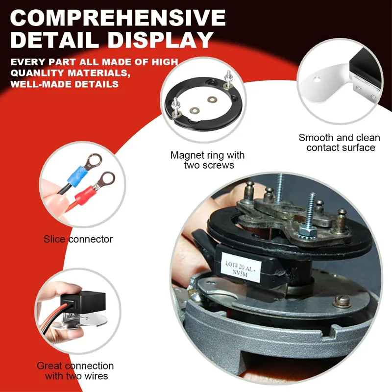 Комплект для преобразования электронного зажигания 1181 подходит PerTronix 8-Cyl одна