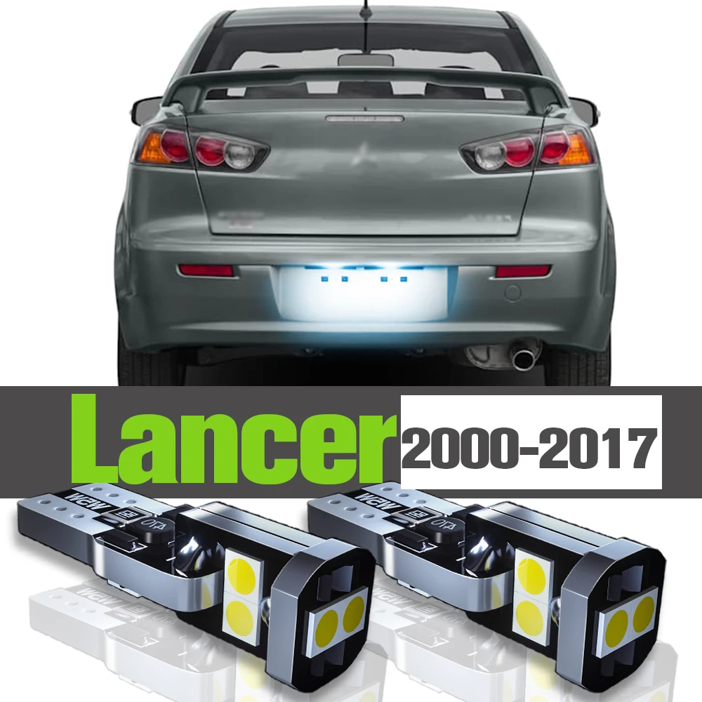 

2x LED License Plate Light Accessories Lamp For Mitsubishi Lancer 2000-2017 2006 2007 2008 2009 2010 2011 2012 2013 2014 2015