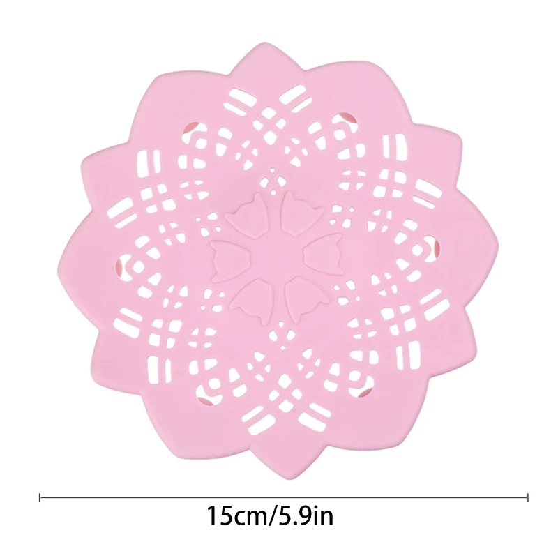 

3 Pcs Bathtub Drain Cover Hair Catcher Drain Filter Mesh Sink Strainers Drain Protector Anti-blocking Floor Drain Cover