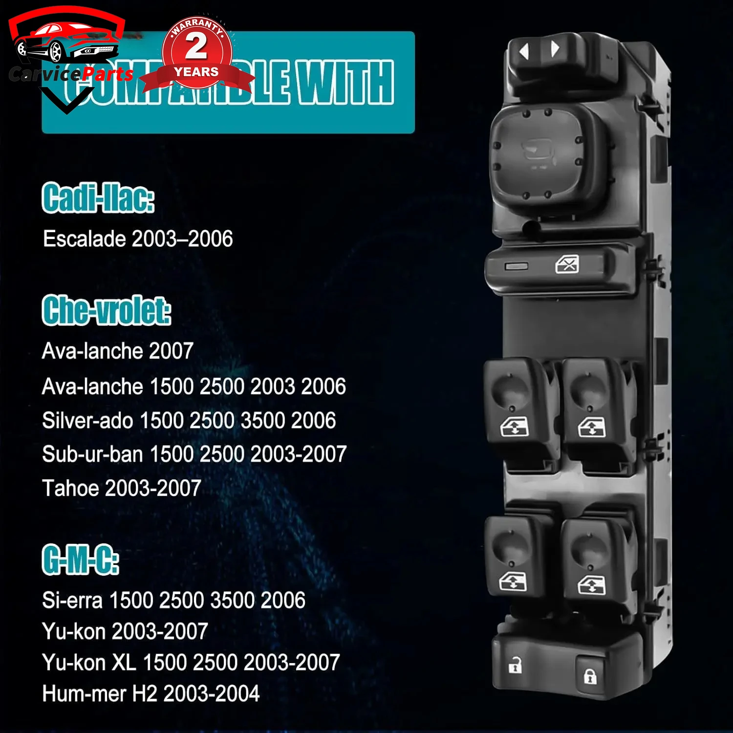 15883319 DWS-394 переключатель стеклоподъемника для Hummer H2 Chevrolet Suburban подчеркивающий GMC