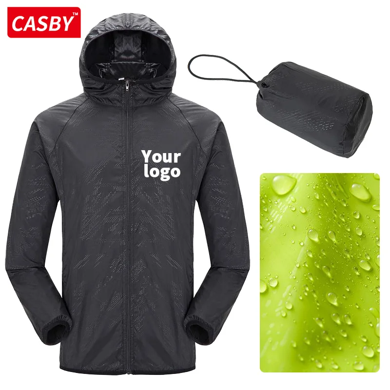 

Men Outdoor custom Jackets Waterproof Hooded Windbreaker DIY photo Coat Men 2023 Summer New Casual Jacket Tactics Men 4XL