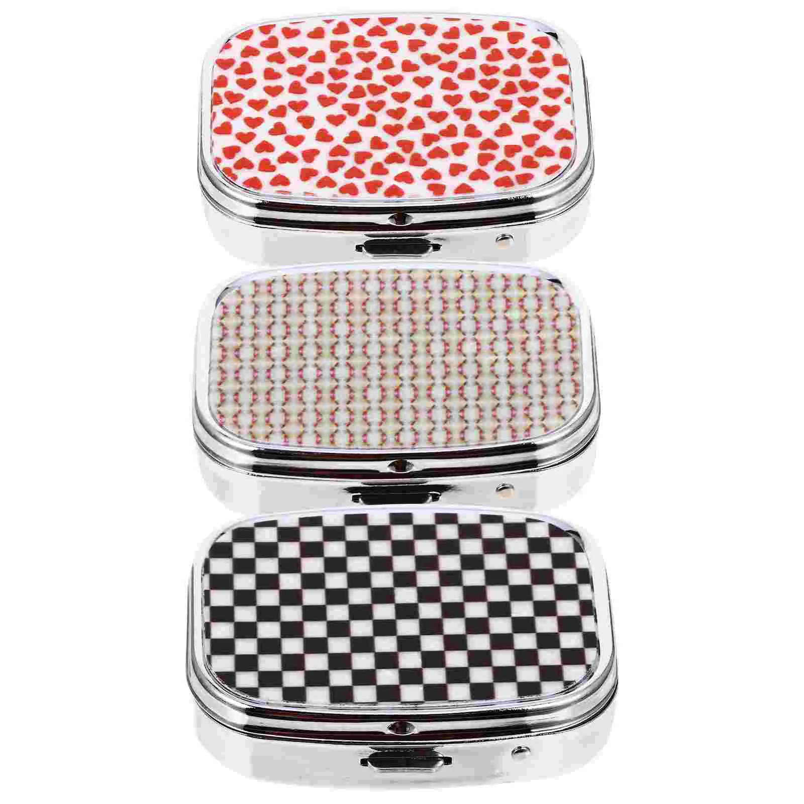 

3pcs Compartments Delicate Fashion Medicine Storage Organizer Box Container