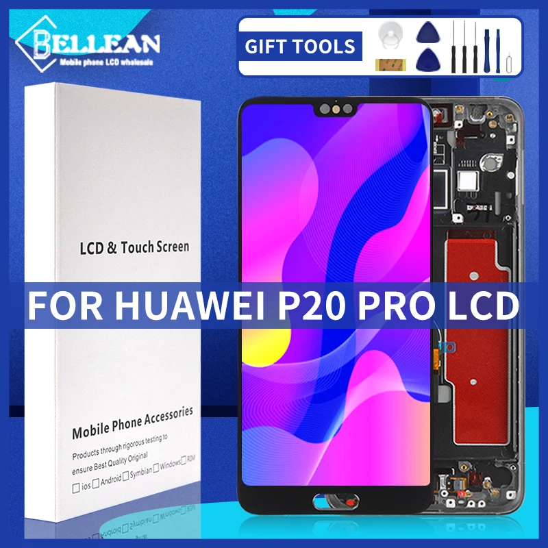 

6.1 Inch Original For Huawei P20 Pro Display Touch Panel Screen Digitizer Assembly CLT-L09 CLT-L29 Lcd With Frame Free Shipping