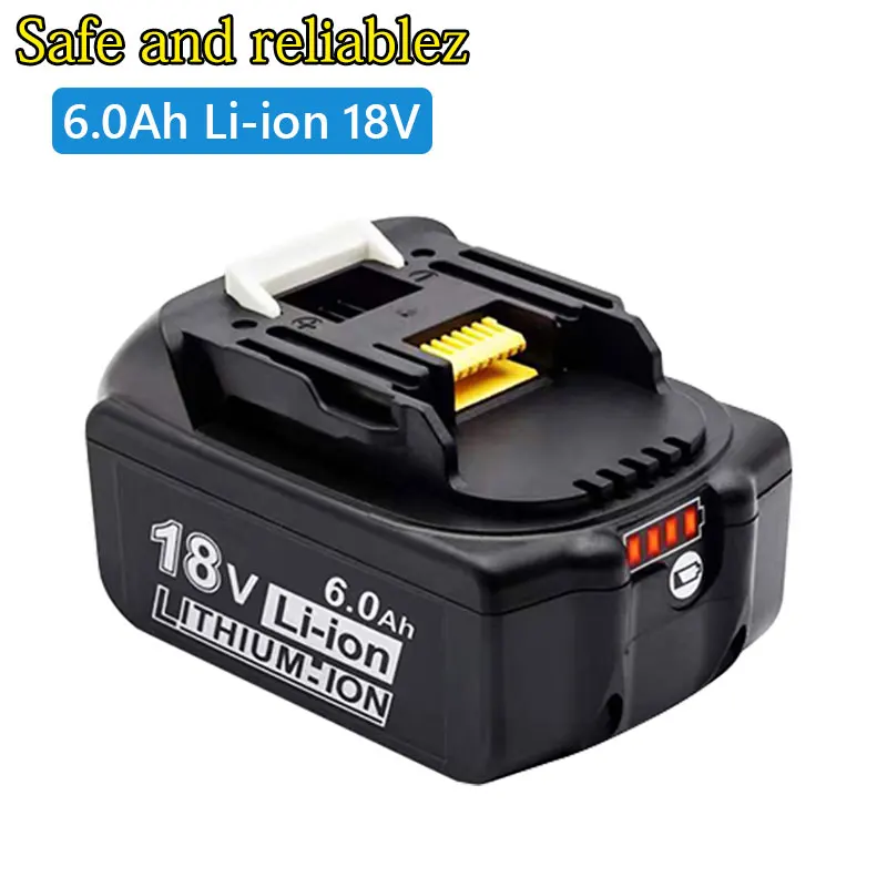 

BL1860 rechargeable battery 18V 6000mAh lithium-ion 18V battery BL1840 BL1850 BL1830 BL1860B LXT 400+charger safe and reliable