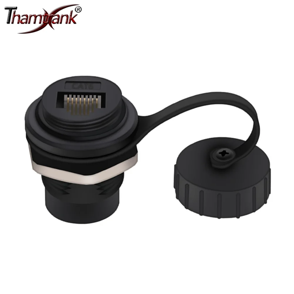 4 шт. RJ45 CAT.6 D-Type сетевой разъем женские розетки 8P8C водонепроницаемый кабель Ethernet LAN