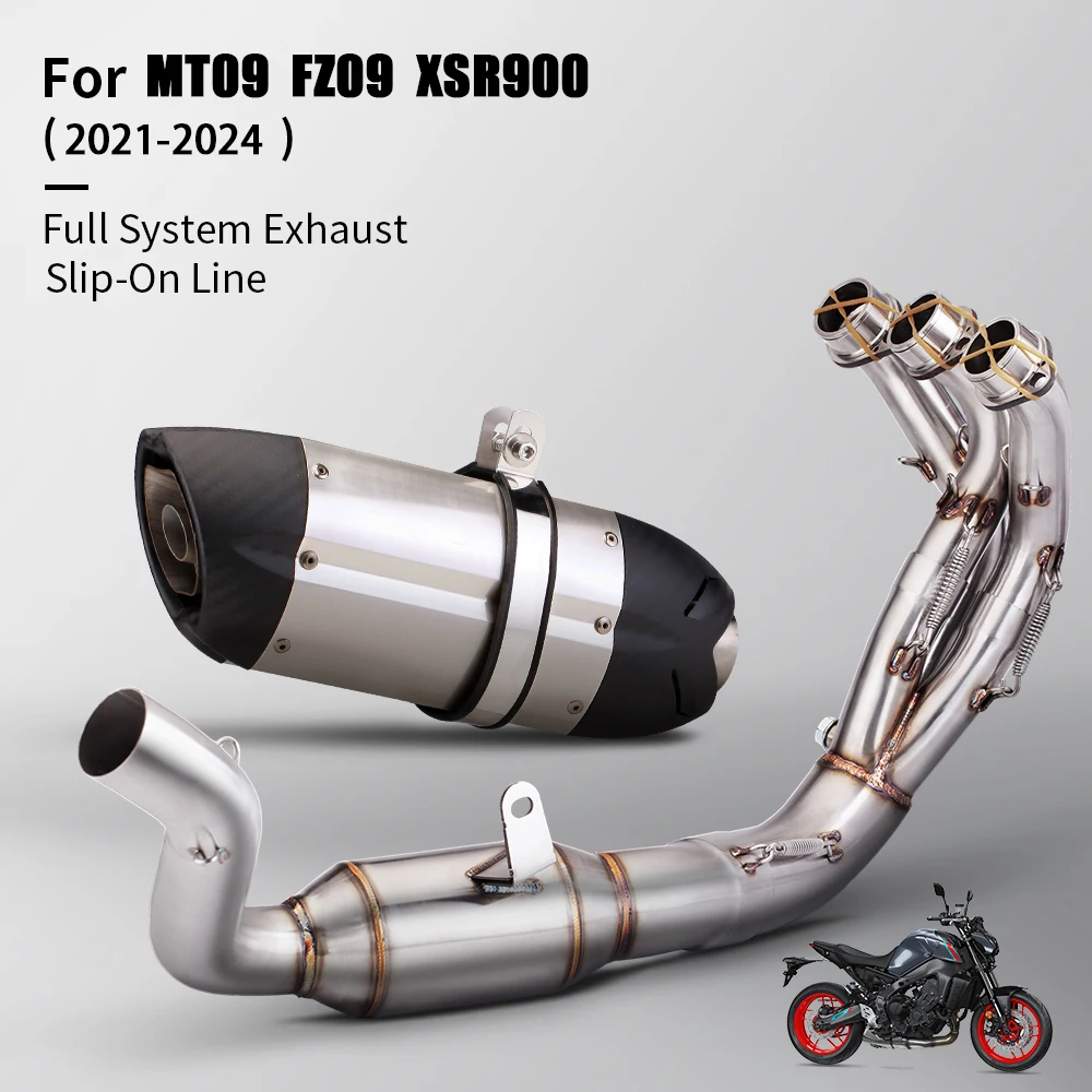 Для Yamaha MT09 FZ09 XS900R Полный комплект выхлопной системы мотоцикла модифицированная