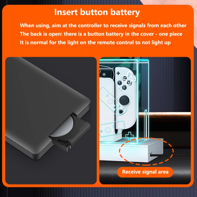 OLED-чехол VITCOCO для Nintendo Switch с крышкой освещения защитная прозрачная подставка