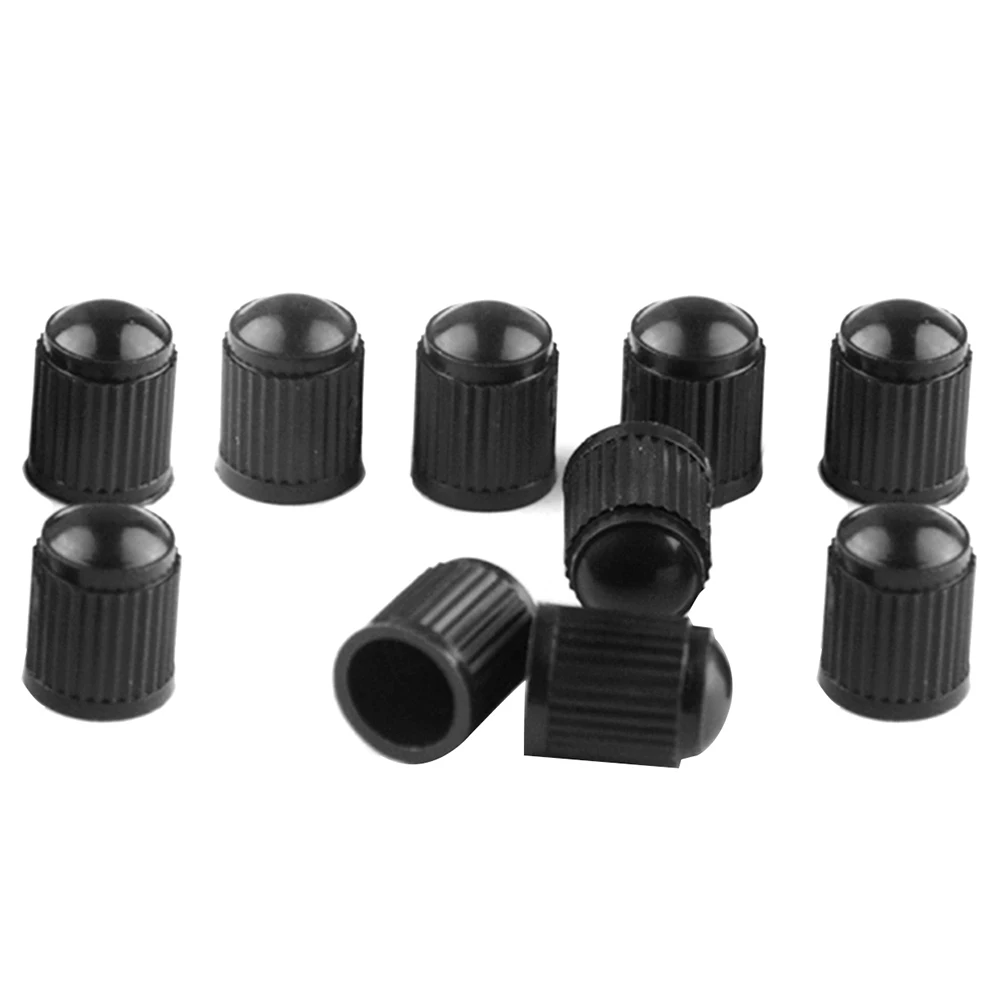 

10pcs Car Bicycle Bike Tire Valve Caps Dome Shape Plastic Tyre Valve Stem Dust Proof Air Caps with Seal Ring
