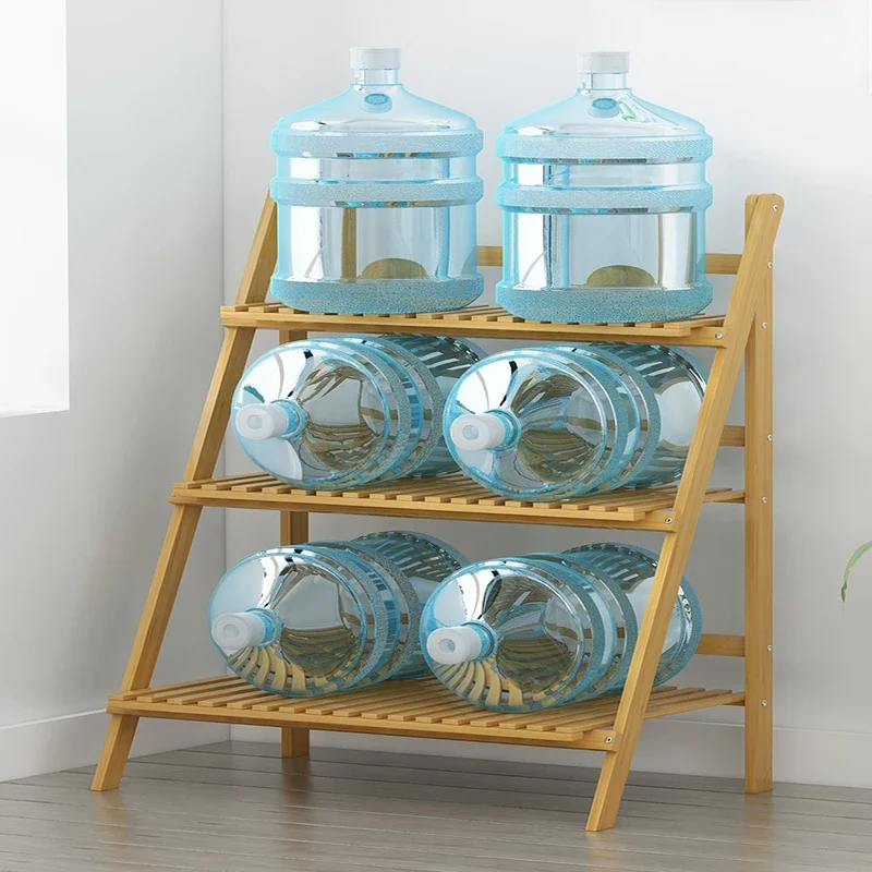 3-х уровневый бамбуковый горшок для растений полка лестница садовая стойка