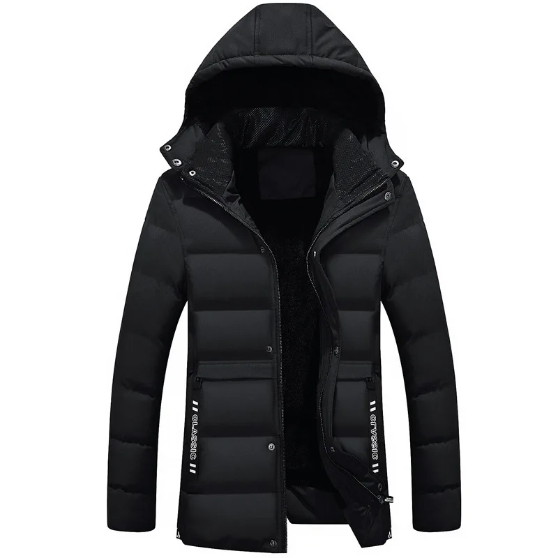 Fashion 2022 Down Jacket Cotton Men's New Winter Cashmere Long Hooded Men's Korean Down Cotton-padded Luxury Men Winter Jacket