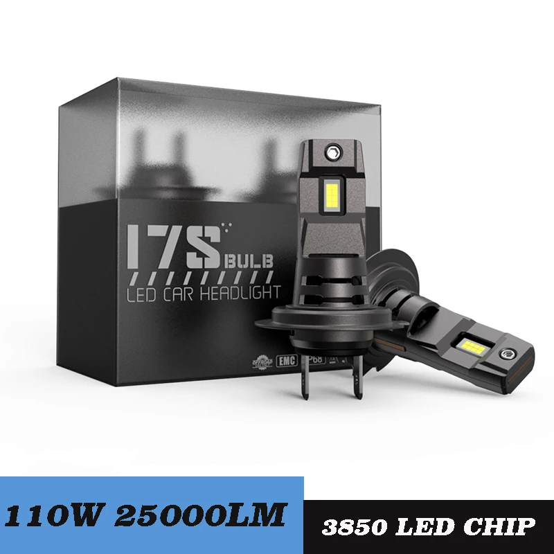 

2pcs 6500k H7 H4 LED Headlight Bulb Mini Wireless 100W 3570 CSP High Low Beam Car Headlamp Auto Diode Lamps H7 Turbo Led 30000L