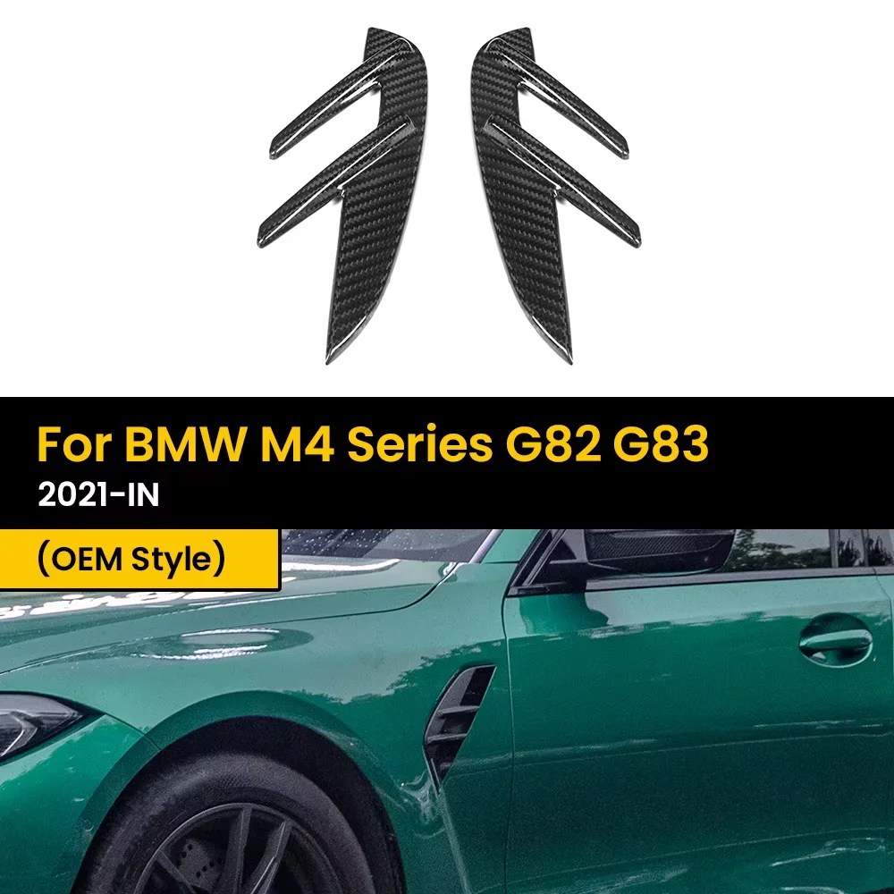 

Настоящее сухое боковое крыло из углеродного волокна для BMW M3 серии G80 G81/M4 серии G82 G83 OEM стиль 2021-IN 2 шт./компл.