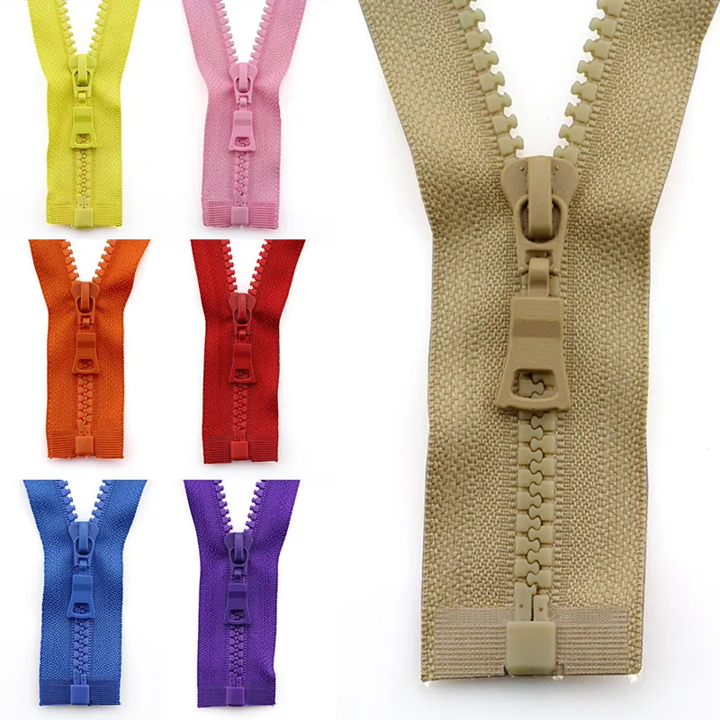 5# Resin Zipper Open End Zip For Sewing Jacket Black Sleeping Bag Tent Accessories Zipper Garments Zips 55/60/70/80/90cm images - 6