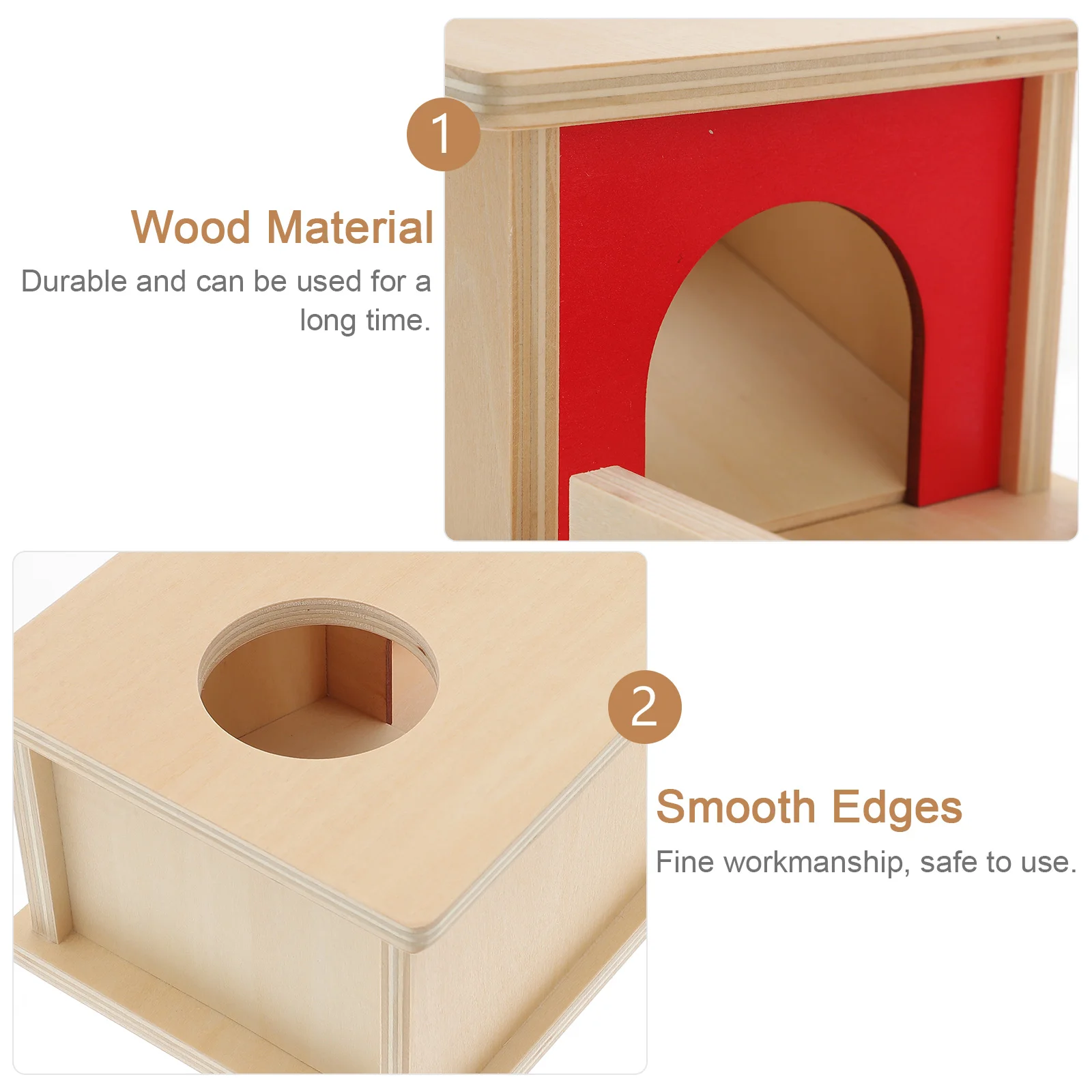 

Игрушка Монтессори в коробке, деревянная сортировочная коробка для детей, Раннее Обучение сортировке объектов, зрение рук
