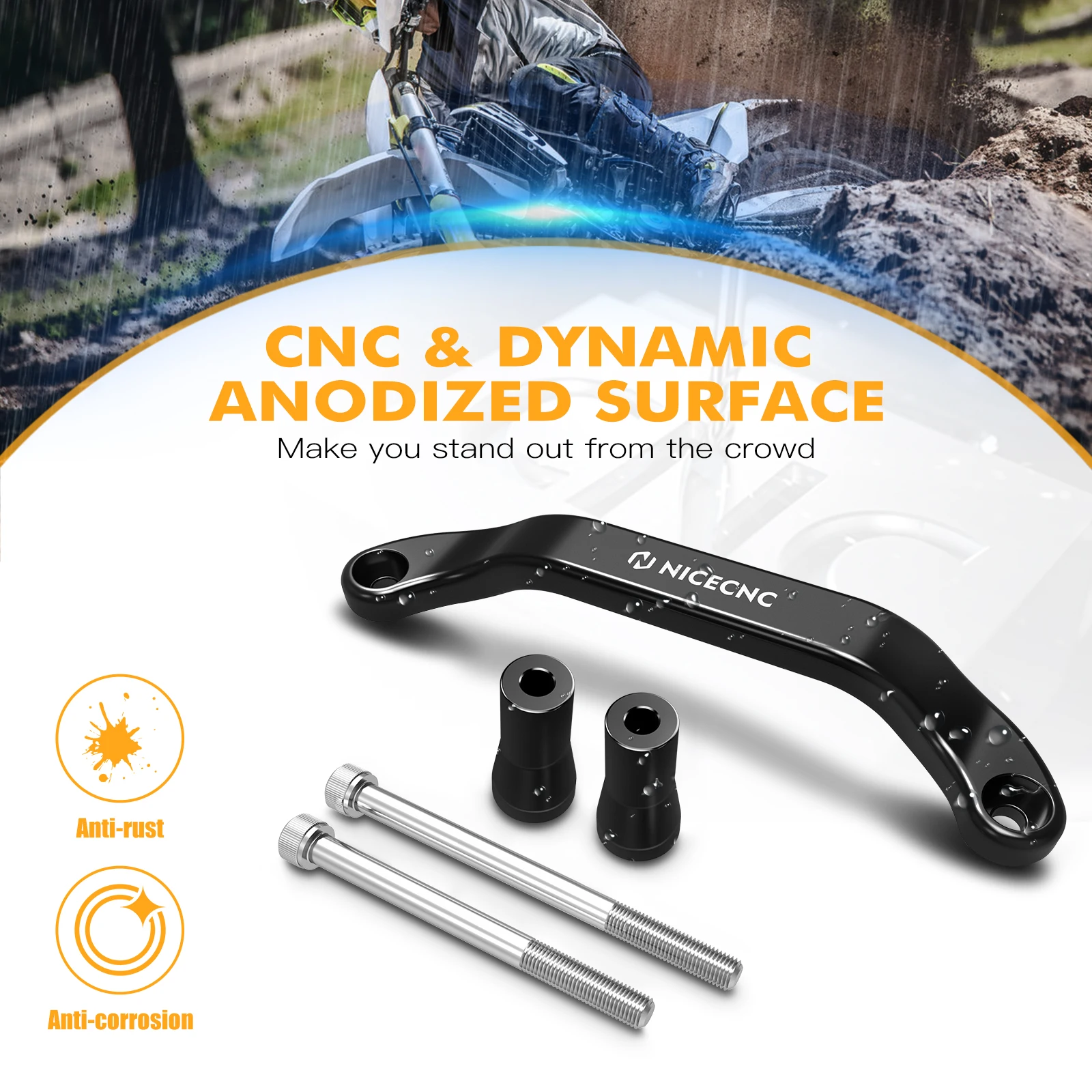 Кованая ручка заднего захвата для GasGas 2024 EC300 EC250 MC450F EC MC EX 125 250 300 250F 350F 450F MCF ECF EXF 350 450