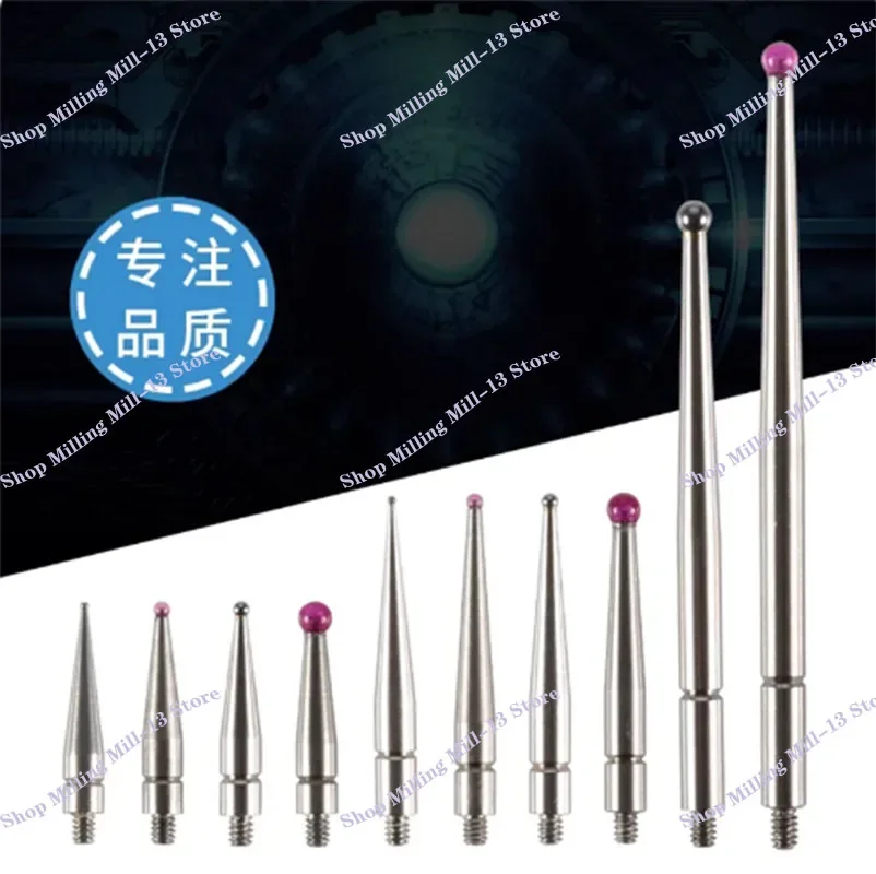 M1.4 M1.6 M1.8 M2Резьба 2 мм Головка OD 15 / 44 5 Длина Рубиновая головка Штифт Манометр