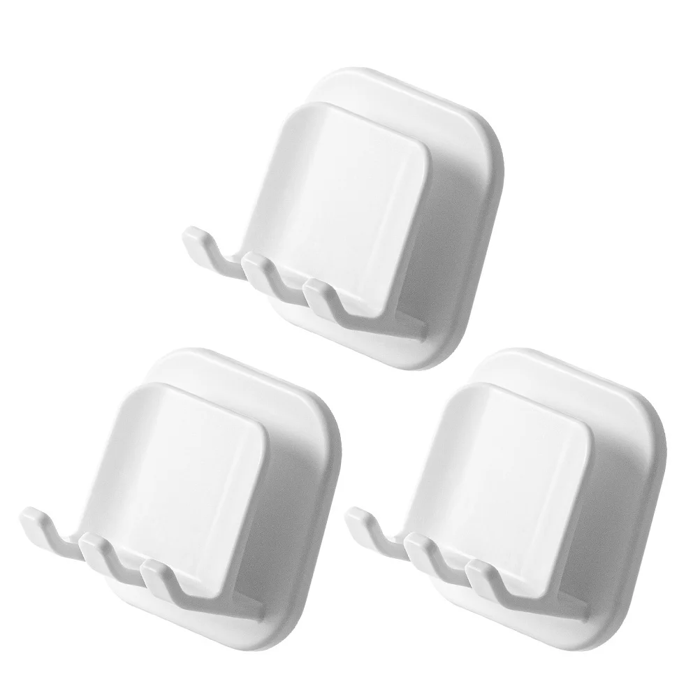 

Wall Holder Rack Bathroom Mounted Organizer Cup Hook Stand Storage Brush Hanger Free Punch Suction Mouthwash Kids Hanging