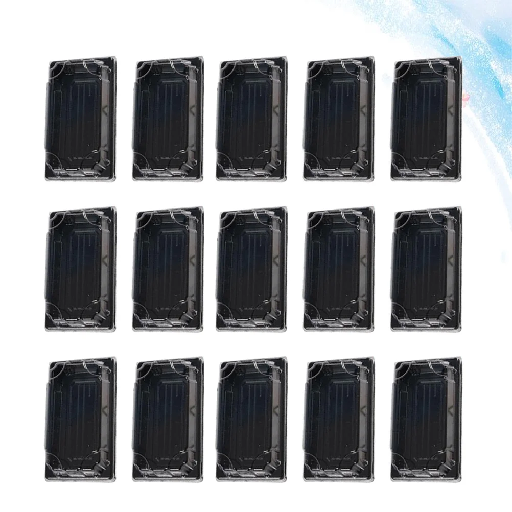 

100PCS Disposable Sushi Packing Box Fruit Cake Carry Out Container Take Out Boxes (Black)