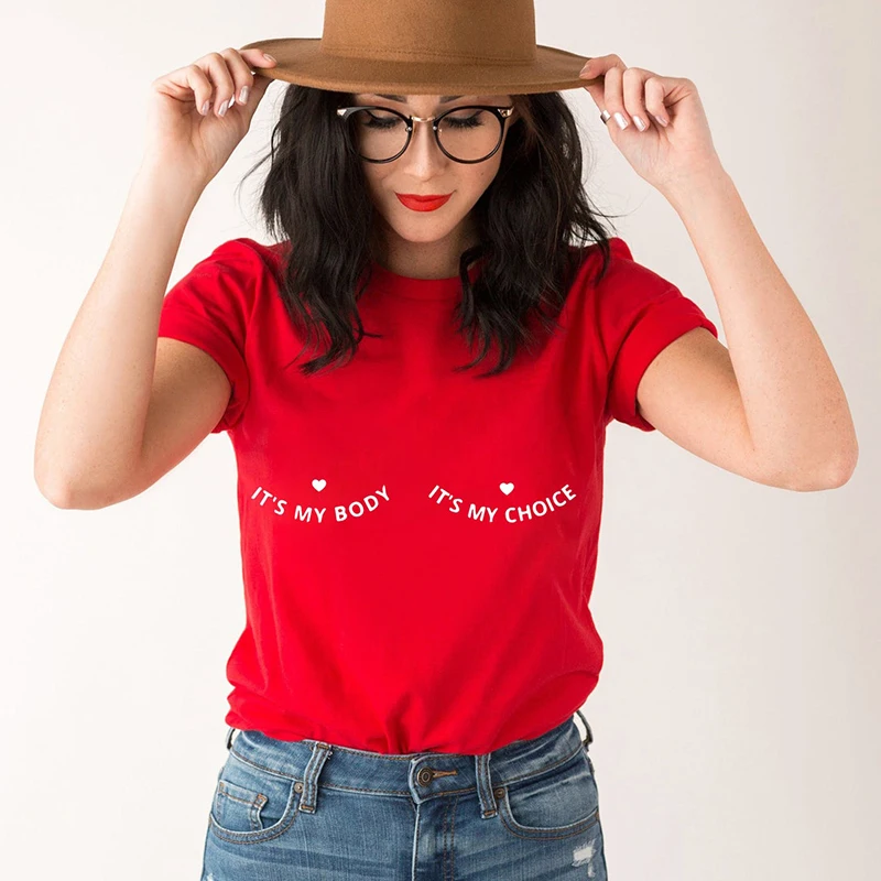 

Roe Vs Wade Harajuku Women T Shirts It's My Body It's My Choice Vintage Tshirt Pro 1973 T-shirt Causal Streetwear Feminism Tops