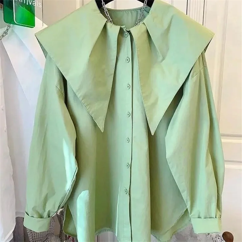 Дизайнерская ниша женские темно-синие топы с воротником французский женский