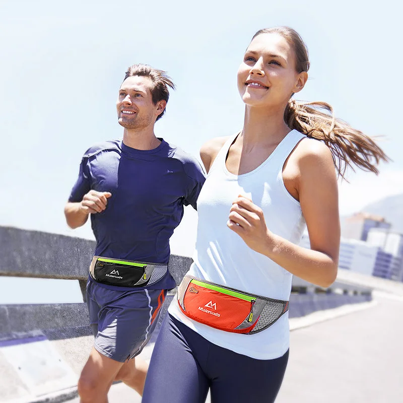 Maleroads Waterproof Running Waist Bags Utility Gym Fanny Pack Sport Fitness Jogging Belt Bags Cell Phone Pocket For Men Women