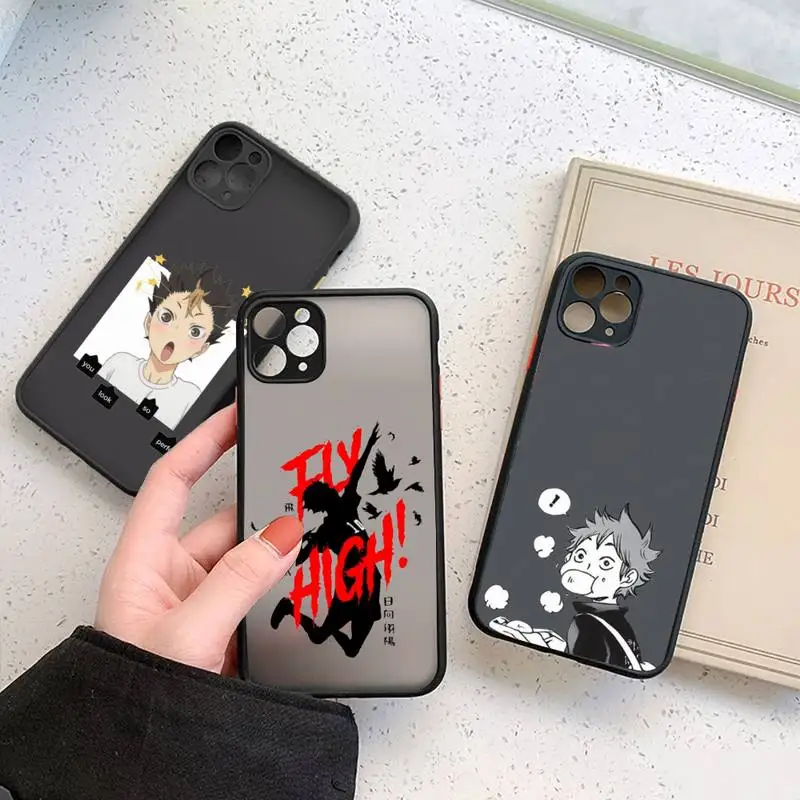 

Haikyuu Poster Anime Phone Case For iphone 13 12 11 7 8 plus mini x xs xr pro max matte transparent cover