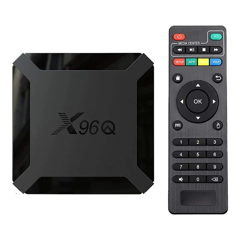 

Android 10.0 TV BOX X96Q Android TV BOX 2GB RAM 16GB ROM H313 Quad-Core Support 2.4Ghz Wifi 4K Smart TV BOX(EU Plug)