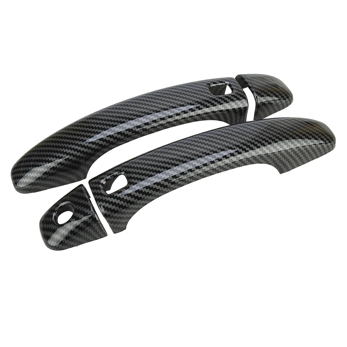 1 пара автомобильных левых и правых дверных ручек накладка Smart Hole из углеродного