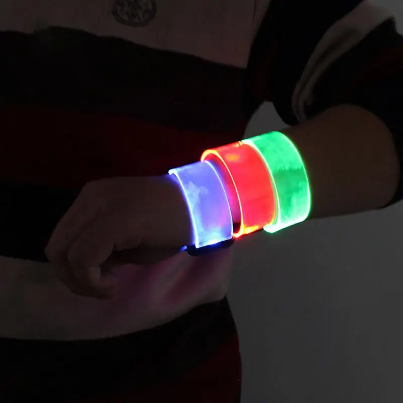

LED Battery Light-emitting Bracelet Entertainment Cheering Props Night Running Luminous Bracelet Halloween Luminous Props