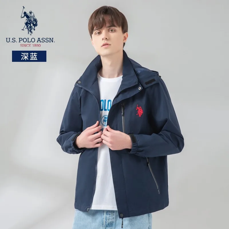 Новинка от us Polo Assn Мужская ветрозащитная устойчивая к холоду куртка на весну и