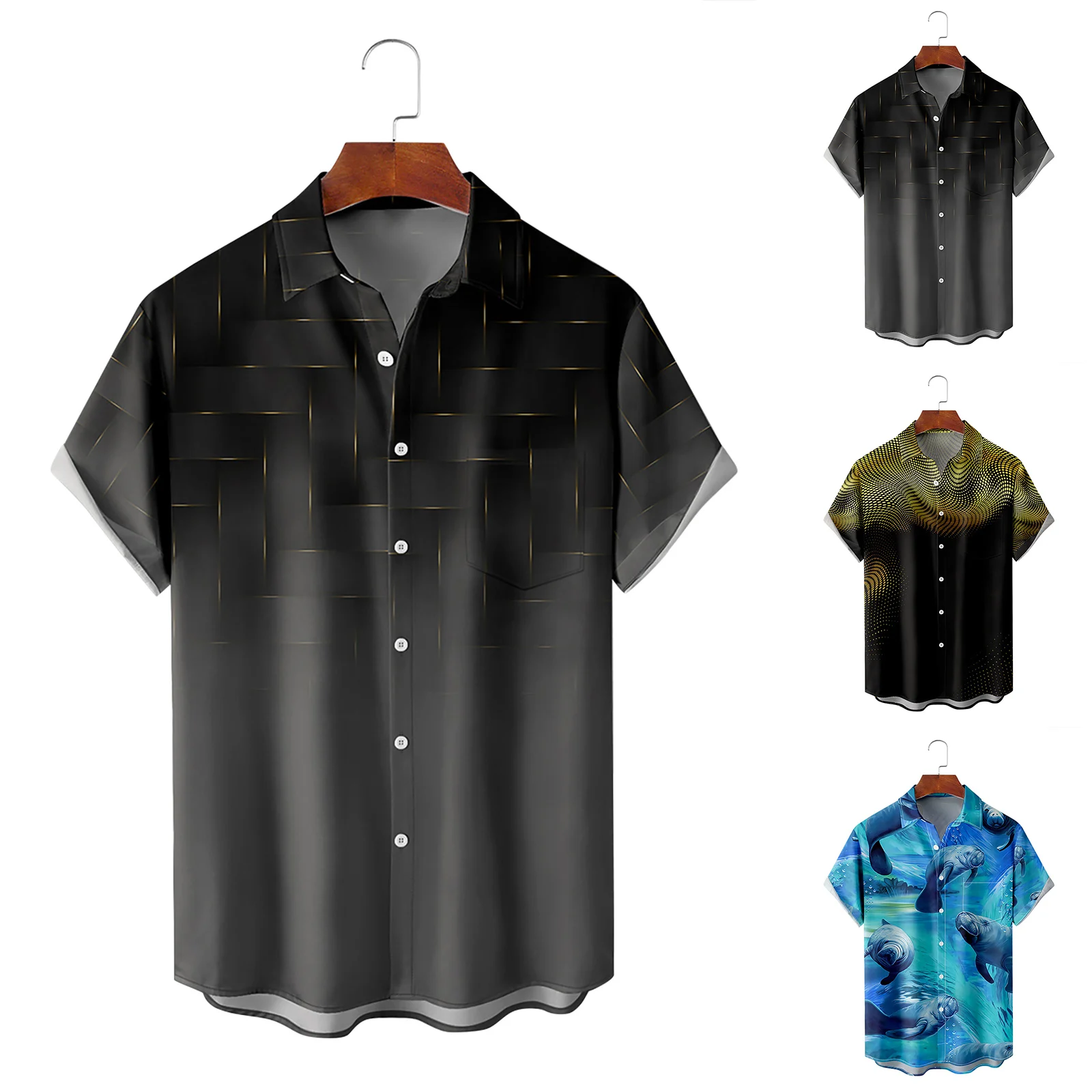 

2023 3D Print Painting Floral Hawaiian Shirt Men Women Turn Down Collar Vintage Street Men's Shirts Flower Vintage Print