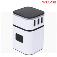 gift 3 4a dual usb adapter multi country power travel adapter italy france travel plug