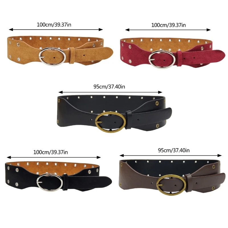 Регулируемый пояс-корсет эстетический пояс с металлической пряжкой для талии