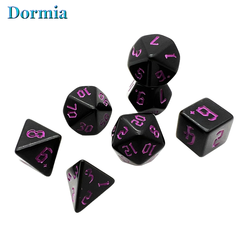 

7 шт./компл. многослойный Непрозрачный набор игральных костей для бордигр в качестве сувениров/подарок для развлечения D4 D6 D8 D10 D12 D20 D %