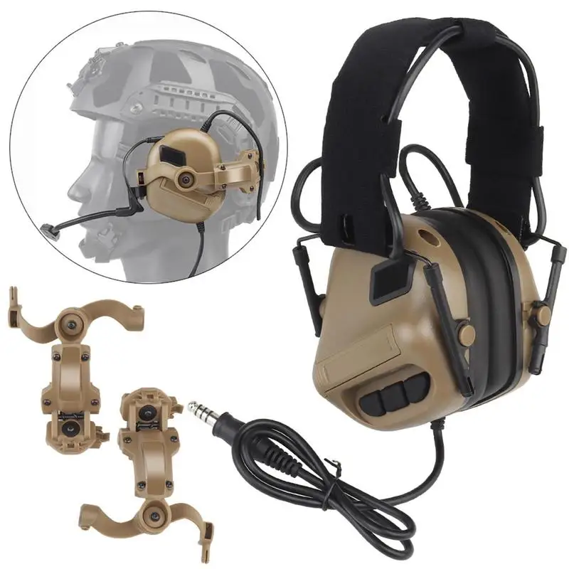 

Hunter Headset Rail Mount Bracket Rotation Headset Helmet Guide Adapter Pickup Noise Cancelling Headphone Accessories