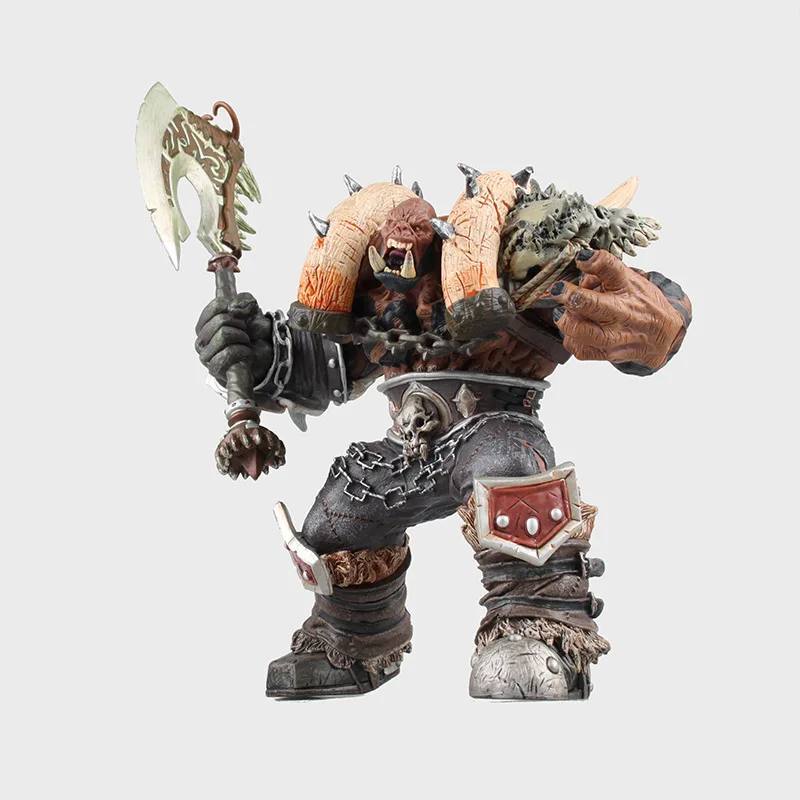 

Аниме Фигурки игрушки, Warcraft, Garrosh hellcry 3-го поколения, Изысканная модель украшения, цветная коробка подарок, подарок на день рождения 7-12y