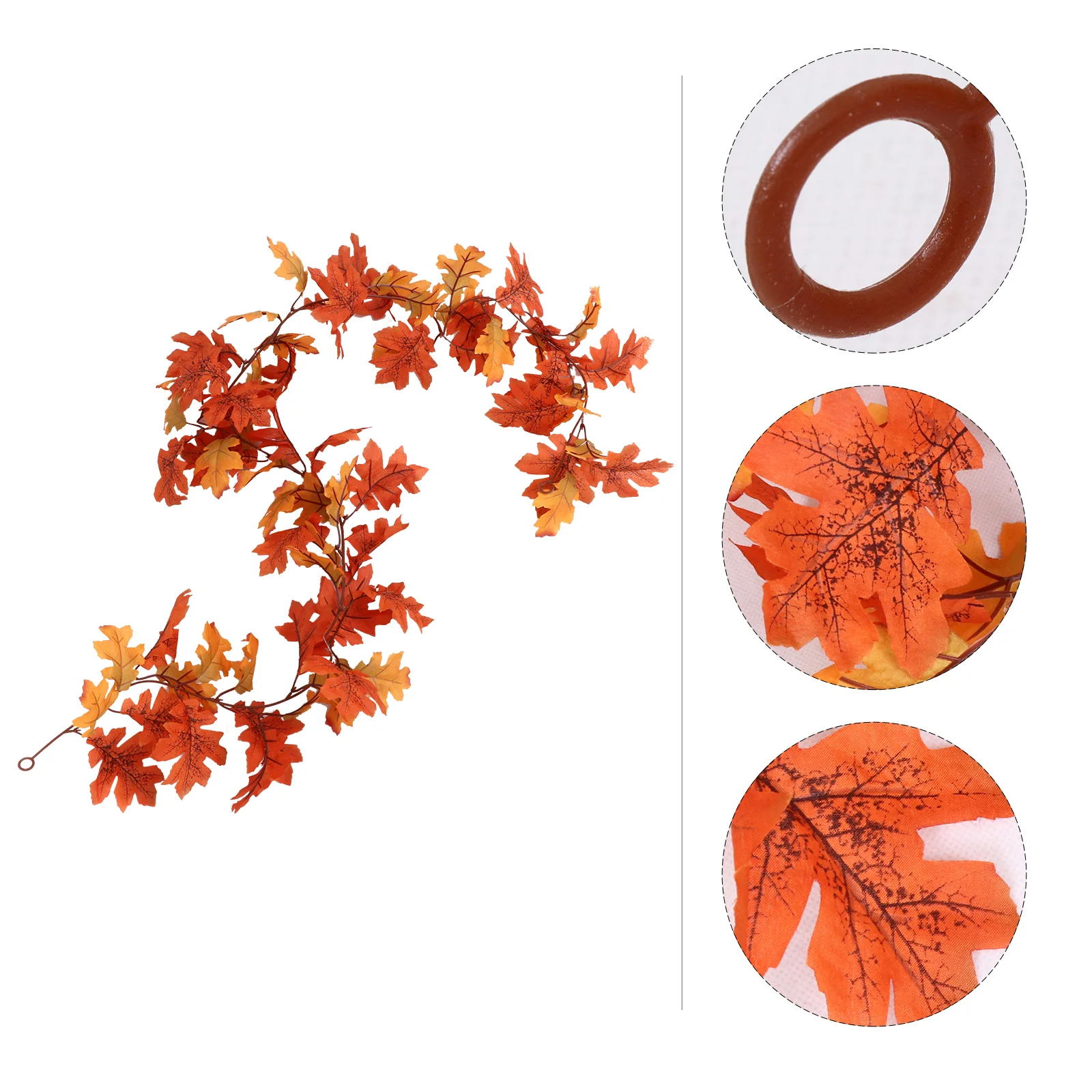 

Garland Maple Leaf Leaves Faux Fall Autumn Thanksgiving Decoration Vine Christmas Greenery Artificial Pumpkin Fake Ornaments