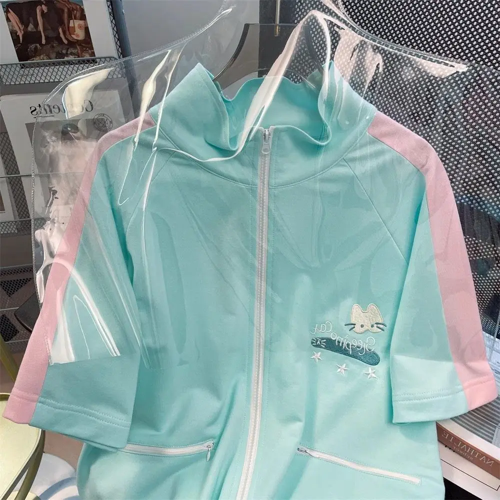 Женский свободный спортивный костюм повседневный комплект из двух предметов