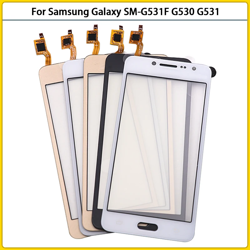 G530 G531 Front Touch For Samsung Galaxy Grand Prime SM-G531F G530 G531 Touch Screen Digitizer Sensor LCD Front Outer Glass Lens