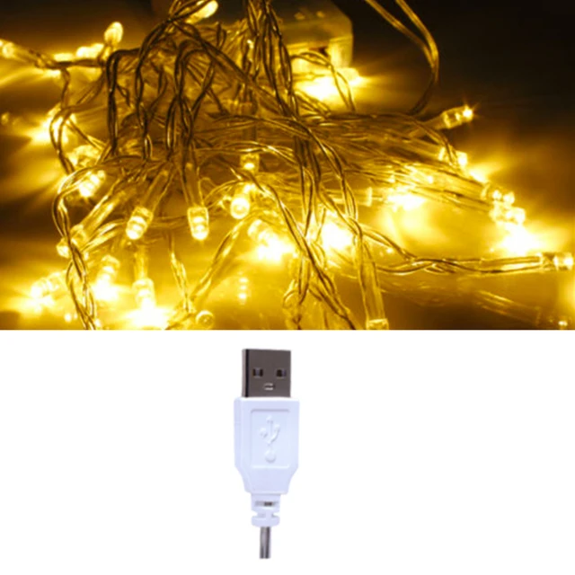 

FOXGBF светодиодная USB-гирлянда, тёплый белый/многоцветный