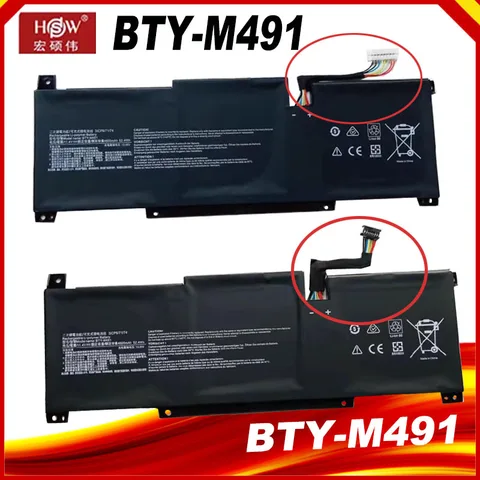 Аккумулятор для ноутбука MSI BTY-M491 4600mAh