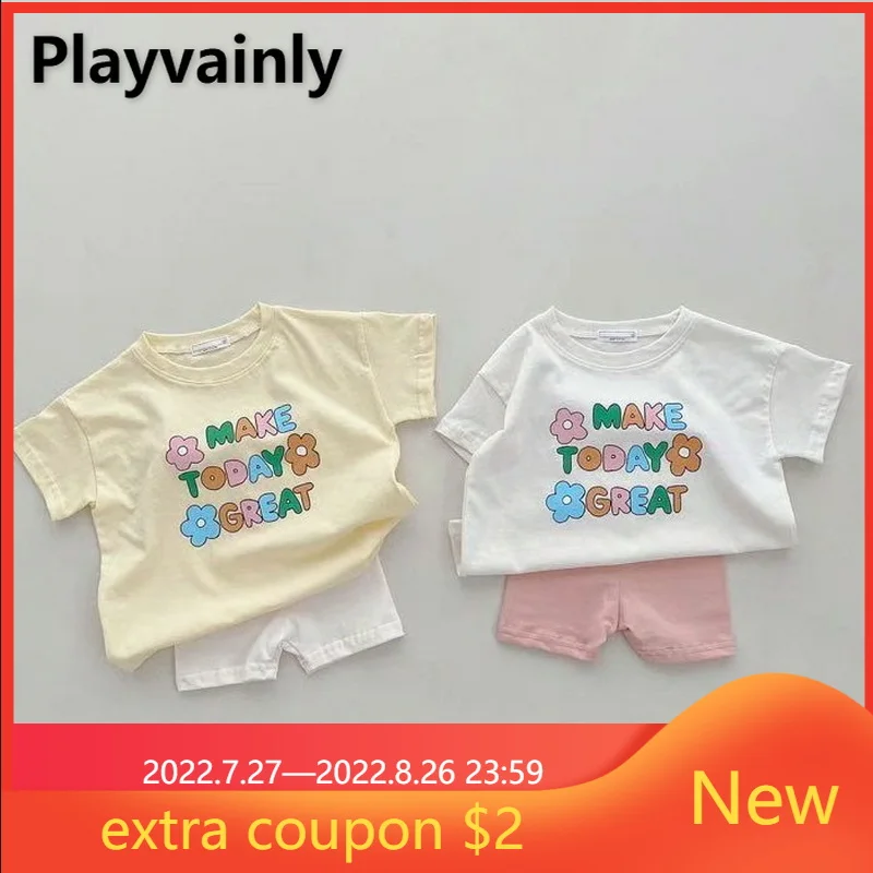 

Комплект из футболки с коротким рукавом и леггинсов для девочек и мальчиков