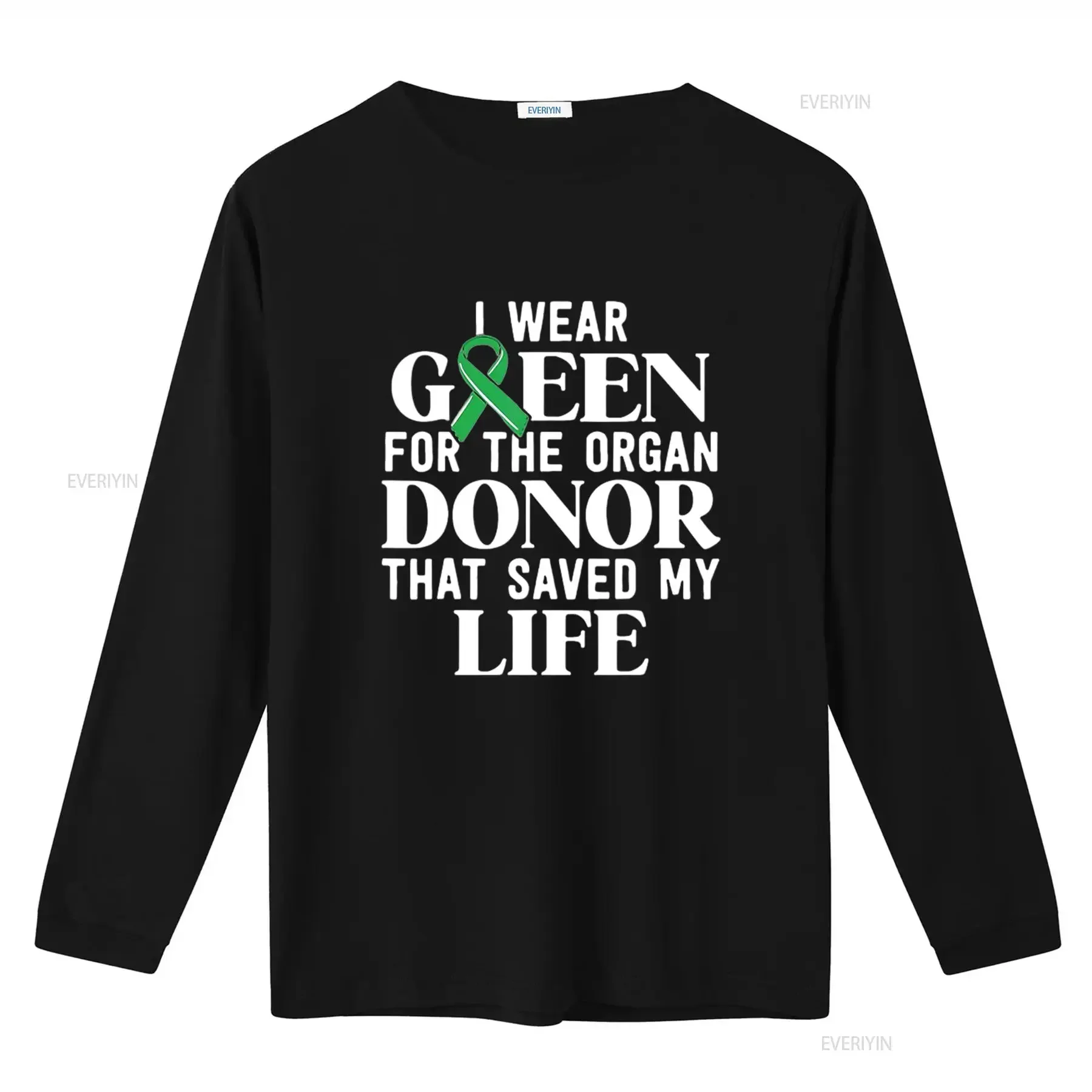 Фото Мужская футболка Kidney Transplant Survivor s Organ Donor Saved My Life, черная, XL, винтажная, смытая, слегка дизайнерская одежда, стильная №3